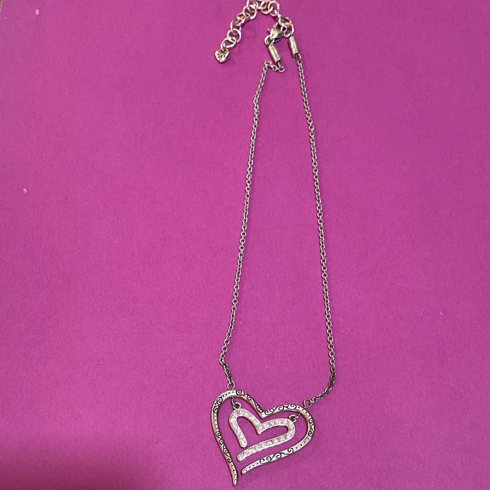 Brighton Silver Heart Pendant Necklace - Picture 1 of 3